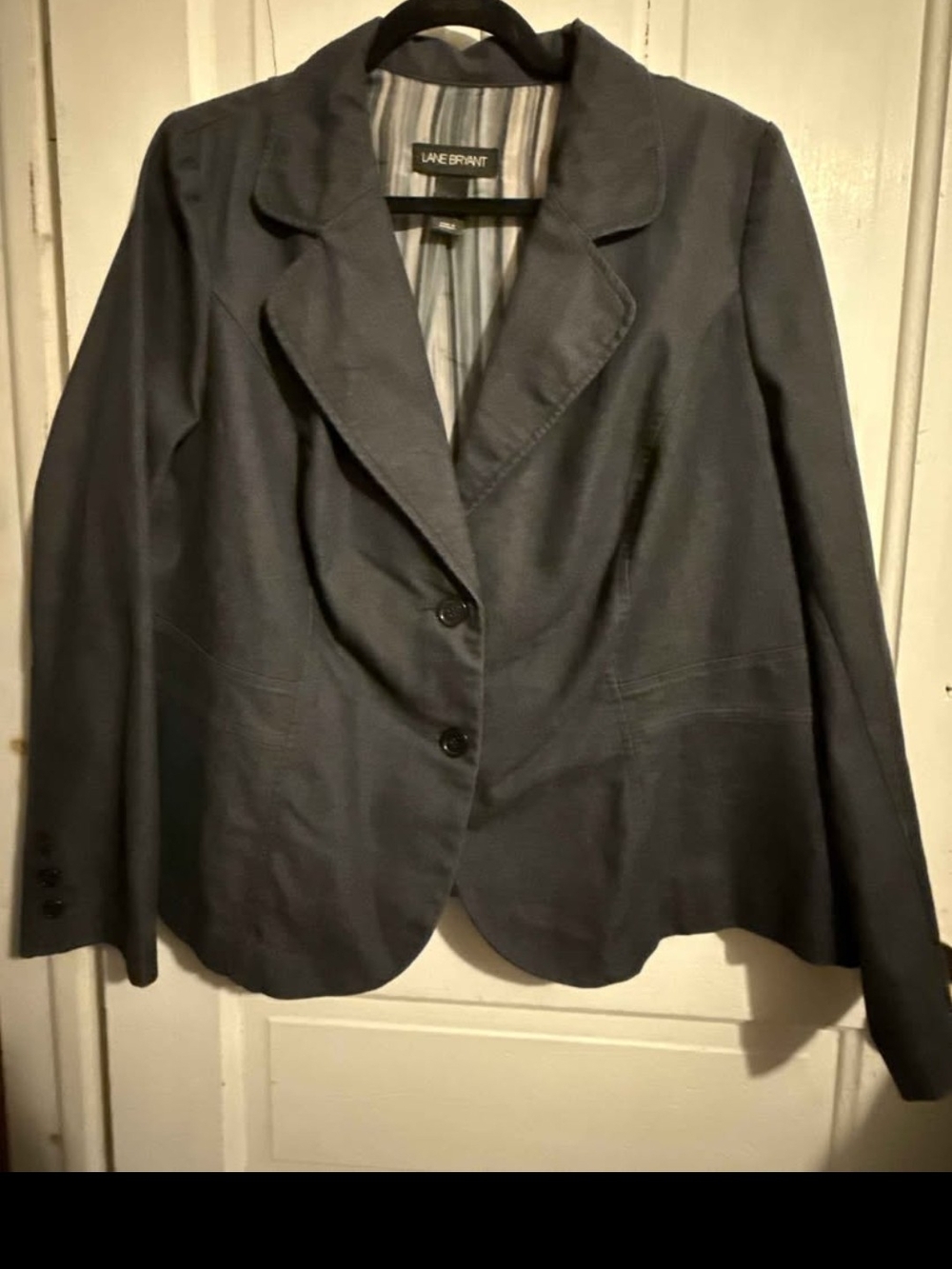 Lane Bryant Charcoal Two-Button Blazer